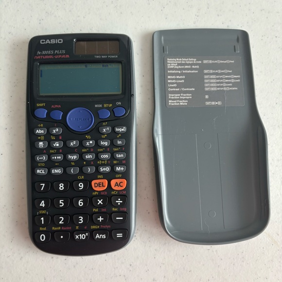 Casio|fx-300ES Plus|Natural-V.P.A.M|Scientific Calculator|Case|Black & Gray|EUC - Picture 2 of 5